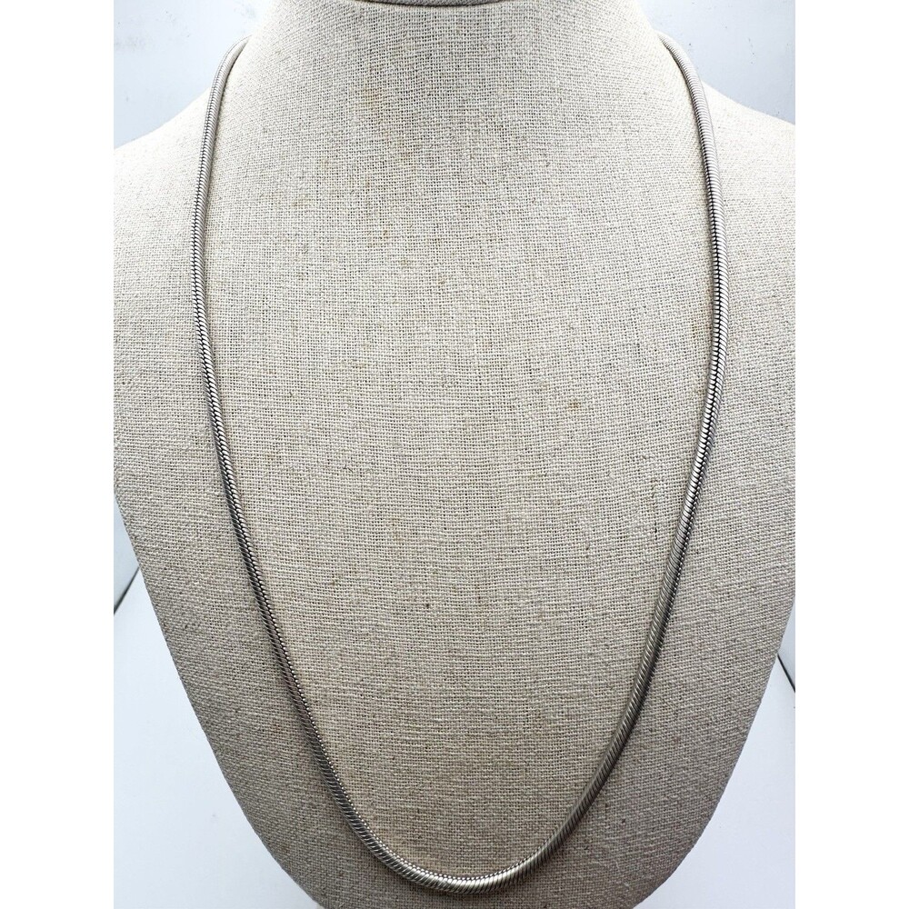925 Italy Sterling Silver Thick Snake Chain Necklace 24”